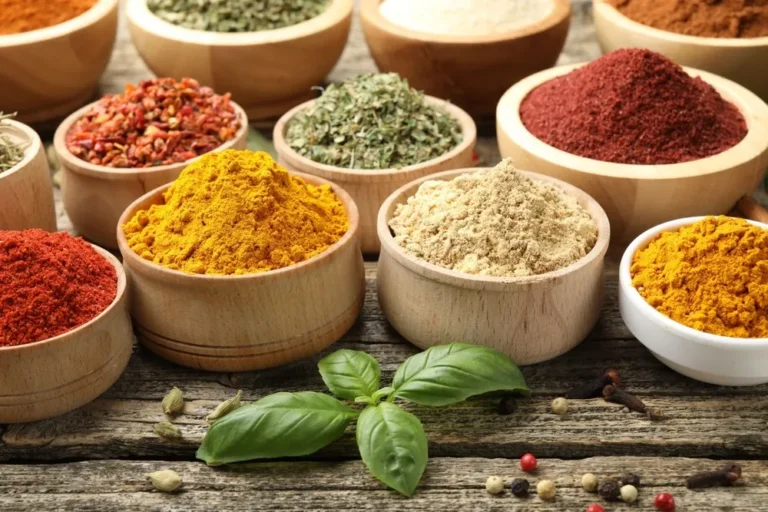 Indian spice powder products arranged for export
